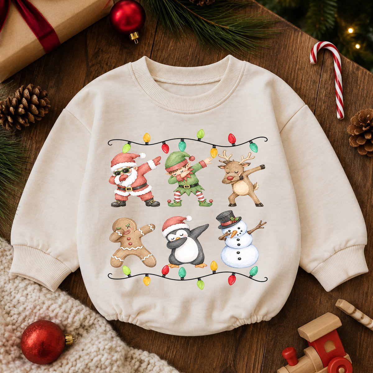 Sorry Santa I Drank the Milk Baby Romper, Funny Christmas Toddler Outfit, Santa Milk Xmas Romper, 1st Birthday Holiday Gift for Baby — product view 6