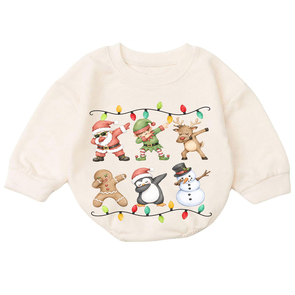 Sorry Santa I Drank the Milk Baby Romper, Funny Christmas Toddler Outfit, Santa Milk Xmas Romper, 1st Birthday Holiday Gift for Baby — product view 7