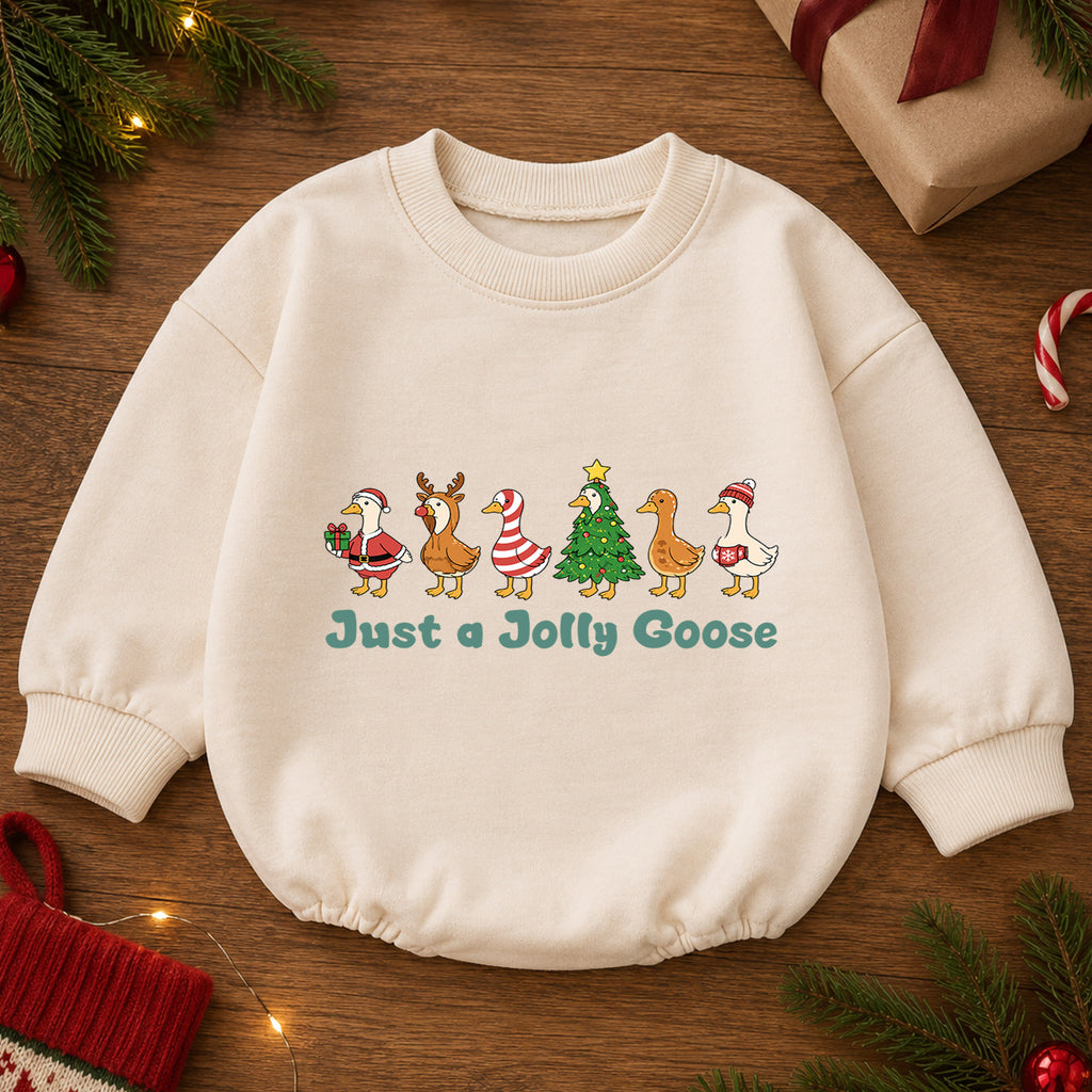 My 1st Christmas Gingerbread Baby Romper, First Christmas & 1st Birthday Holiday Outfit, Gingerbread Toddler Xmas Romper, Keepsake Gift — product view 2