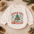 Jingle Bell Rockin Christmas Tree Romper, Guitar Holiday Baby Outfit, 1st Birthday Xmas Gift, Baby 1st Christmas Keepsake — product view 1