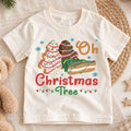 Oh Christmas Tree Kids Shirt, Christmas Tree Cookie Holiday Tee, Retro Bakery Xmas T Shirt, Cute Christmas Outfit for Kids — product view 1