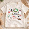 Christmas Cats Kids Shirt, Cute Holiday Kitty T Shirt, Santa Hat Cat Christmas Tee, Festive Xmas Gift for Cat Lovers — product view 1