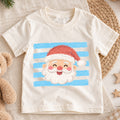 Santa Kids Christmas Shirt, Crayon Santa Claus Holiday T Shirt, Cute Hand Drawn Xmas Tee, Festive Gift for Children — product view 1