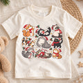 Christmas Cats Kids Shirt, Cute Santa Hat Kittens Tee, Holiday Cat T Shirt, Funny Xmas Gift for Cat Lovers — product view 1