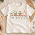 Just a Jolly Goose Kids Shirt, Christmas Goose Band Tee, Funny Musical Goose Holiday T Shirt, Xmas Gift for Kids — product view 1