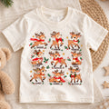 Deer Species Christmas Kids Shirt, Wildlife Identification Tee, Reindeer Moose Elk Holiday T Shirt, Nature Lover Gift — product view 1