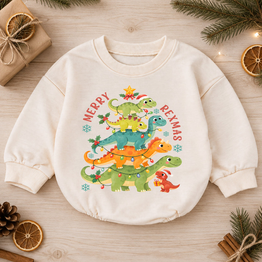 Santa’s Silliest Goose Baby Romper, Funny Christmas Goose 1st Birthday Holiday Outfit, Silly Goose Toddler Xmas Romper, Cute Baby Gift — product view 1