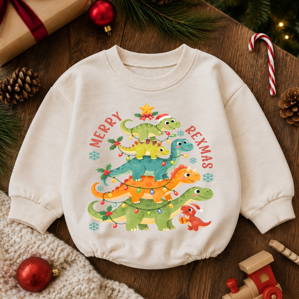 Santa’s Silliest Goose Baby Romper, Funny Christmas Goose 1st Birthday Holiday Outfit, Silly Goose Toddler Xmas Romper, Cute Baby Gift — product view 6