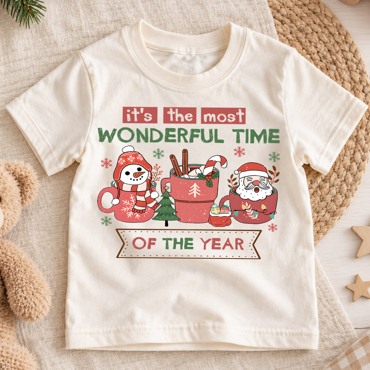 It’s the Most Wonderful Time of the Year Shirt, Christmas Tee, Holiday Shirt, Festive Winter, Family Matching Gift, Merry Christmas Outfit — product view 1
