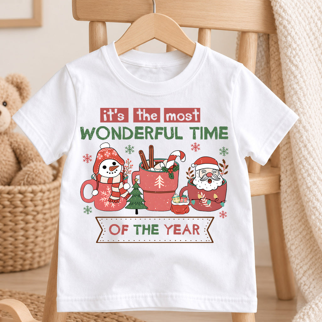 It’s the Most Wonderful Time of the Year Shirt, Christmas Tee, Holiday Shirt, Festive Winter, Family Matching Gift, Merry Christmas Outfit — product view 4