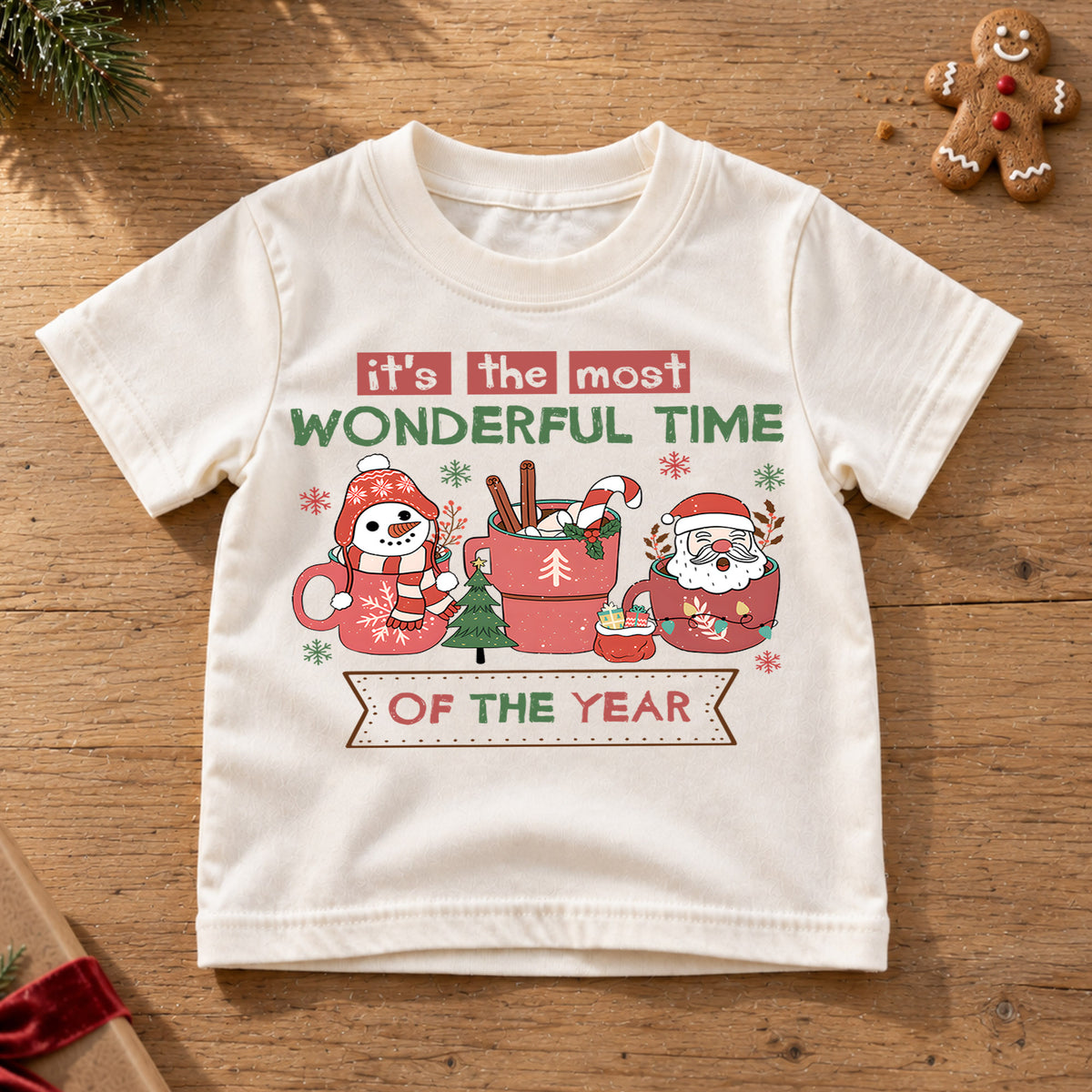 It’s the Most Wonderful Time of the Year Shirt, Christmas Tee, Holiday Shirt, Festive Winter, Family Matching Gift, Merry Christmas Outfit — product view 6