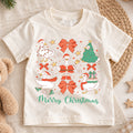 Christmas Goose Kids Shirt, Cute Goose Holiday Tee, Funny Christmas Duck T Shirt, Bow Festive Xmas Gift for Kids — product view 1