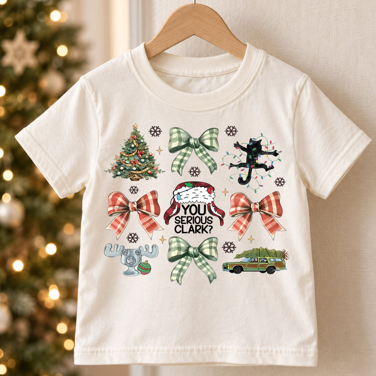 Christmas Squad Kids Shirt, Cute Santa Elf Snowman Holiday T Shirt, Christmas Outfit for Kids, Festive Xmas Gift for Boys and Girls (135 ký tự) — product view 5