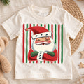 Santa Sunglasses Kids Christmas Shirt, Hot Cocoa Holiday Collage Tee, Cool Santa Xmas Outfit for Boys Girls, Funny Festive Kids Gift — product view 1