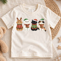 Cute Cats Christmas Sweaters Shirt, Holiday Kitties Toddler Tee, Festive Animals Winter Top, Kids Xmas Gift Idea Holiday Gift for Boys Girls — product view 1