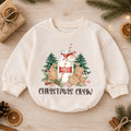 Christmas Crew Baby Romper, Milk Cookies Gingerbread Holiday Outfit, Toddler Xmas Romper, Cute 1st Christmas Gift for Baby — product view 1