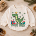 Tree Rex Christmas Romper, Dinosaur Christmas Toddler Romper, T Rex Holiday Baby Romper, Cute Dino Christmas Outfit Gift — product view 1
