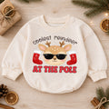 Christmas Reindeer Baby Romper, Coolest Reindeer at the Pole Outfit, Funny Holiday Romper, Cute Toddler Christmas Gift — product view 1