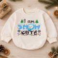 I Am Snow Cute Christmas Romper, Snowman Toddler Holiday Romper, Cute Baby Winter Christmas Romper, Baby Xmas Outfit Gift — product view 1
