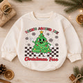 Rockin Around the Christmas Tree Romper, Retro Baby Holiday Outfit, 1st Christmas Keepsake, 1st Birthday Christmas Gift for Baby — product view 1