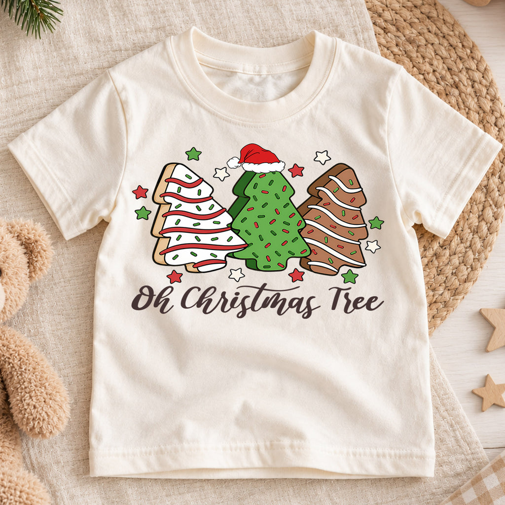 Oh Christmas Tree Kids Shirt, Christmas Tree T-Shirt, Festive Holiday Tee, Cute Christmas Outfit, Family Matching Holiday Shirt, Kids Gift — product view 1