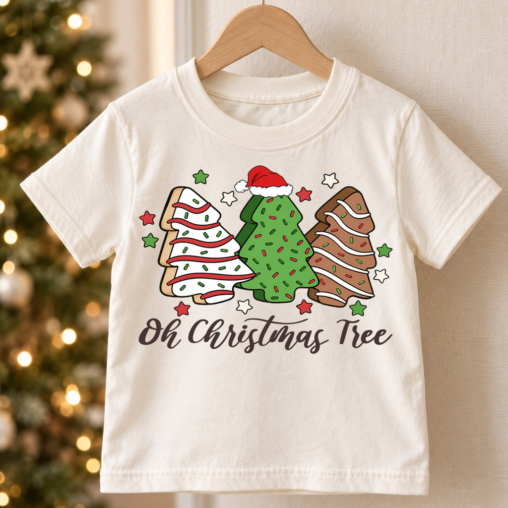 Oh Christmas Tree Kids Shirt, Christmas Tree T-Shirt, Festive Holiday Tee, Cute Christmas Outfit, Family Matching Holiday Shirt, Kids Gift — product view 5