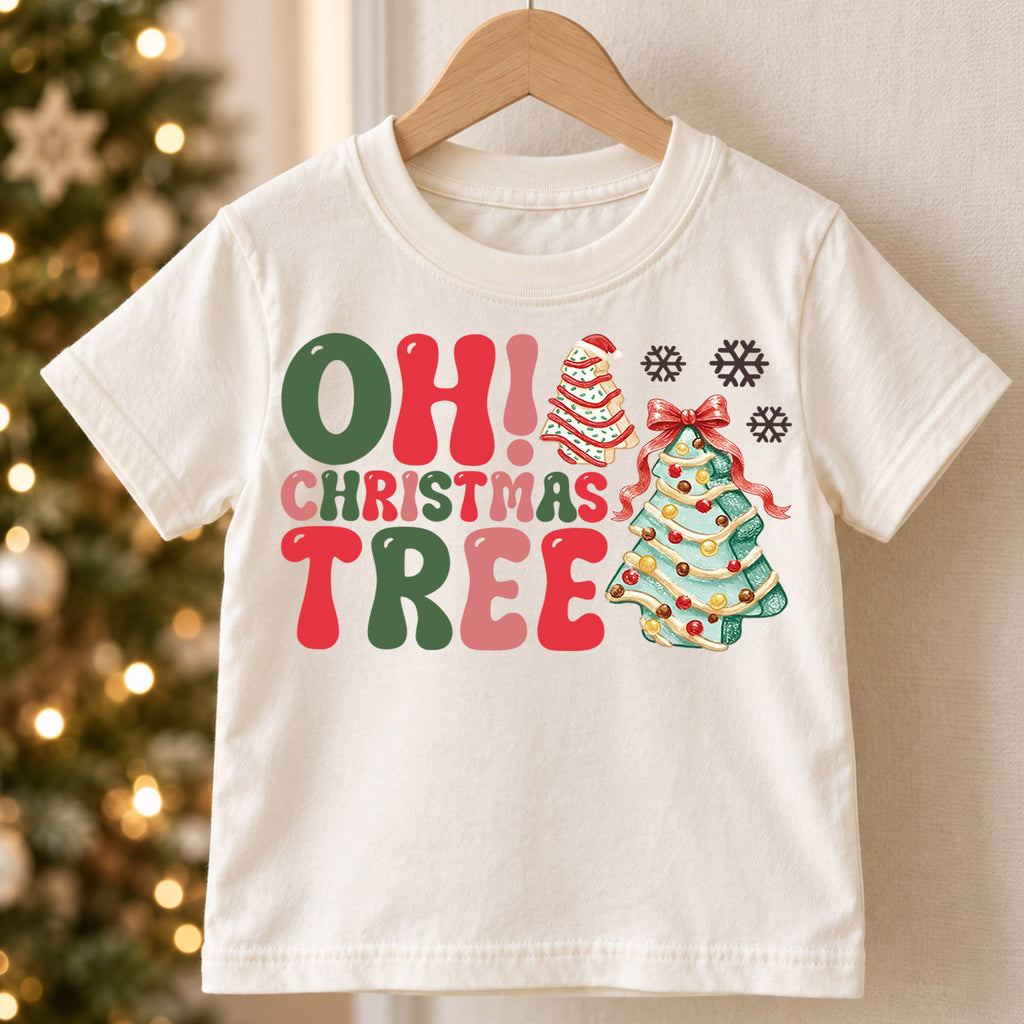 Oh Christmas Tree Kids Shirt, Christmas Tree T-Shirt, Festive Holiday Tee, Cute Christmas Outfit, Unisex Kids Christmas Gift, Family Shirt — product view 5