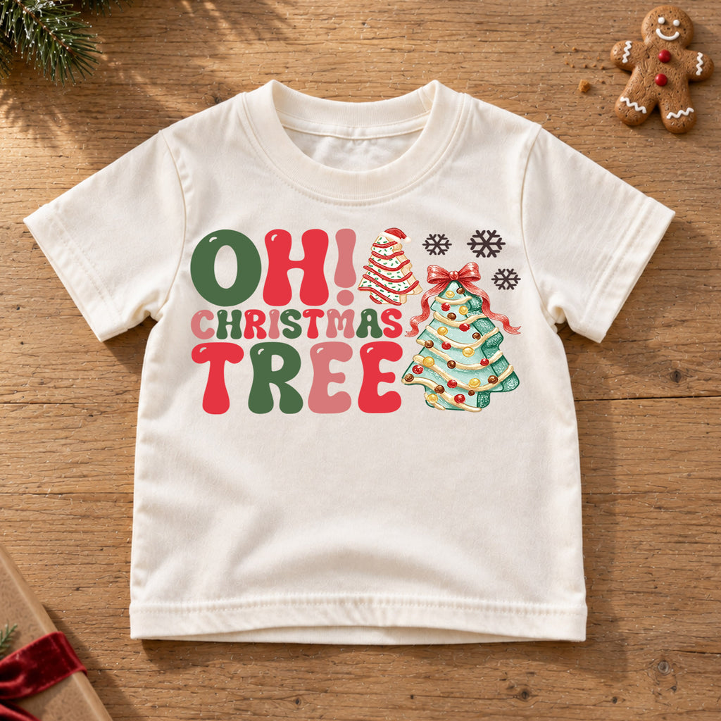 Oh Christmas Tree Kids Shirt, Christmas Tree T-Shirt, Festive Holiday Tee, Cute Christmas Outfit, Unisex Kids Christmas Gift, Family Shirt — product view 6