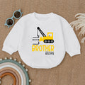 Personalized Little Brother Romper, Little Brother Outfit — product view 1