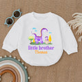 Personalized Little Brother Onesie Romper, Newborn Outfit — product view 1