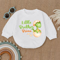 Personalized Little Brother Newborn Outfit Romper — product view 1